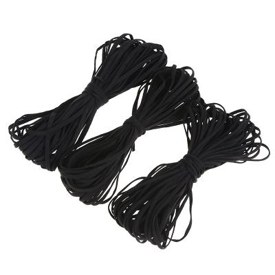 China High Quality White Hollow Flat Webbing 5mm Elastic Earloop Elastic Band for sale