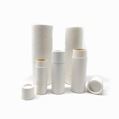 China Recycled Materials Cardboard Containers White Lift Up Paper Tube For 2 Oz Air Freshener Packaging for sale