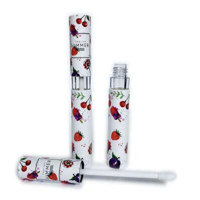 China Biodegradable Custom Printing Biodegradable Empty Container Paper Tube For Lip Gloss Cosmetic Packaging for sale