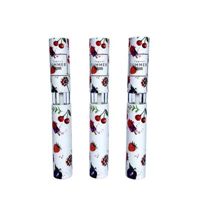 China Recycled Biodegradable Materials Containers Cosmetic Lip Gloss Packaging Empty Thin Paper Tube for sale