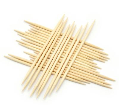 China Disposable 2.2 x 65 mm 100,000pcs Natural Eco Friendly Wooden Toothpick for sale