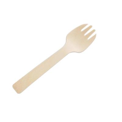 China 160mm Disposable eco friendly wood cutlery wooden cutlery wood knife fork spoon set 160mm for sale