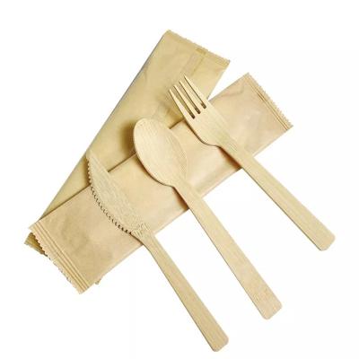 China Custom Printed High Quality Utensils 140mm 160mm Birch Disposable Spoon Fork Knife Set Wooden Cutlery 160mm for sale