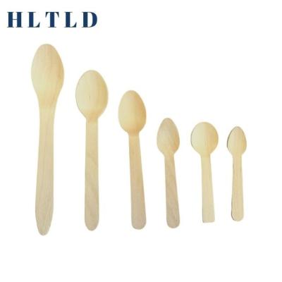 China Custom Birchwood Cutlery Wooden Disposable Cutlery For Restaurant 160mm for sale