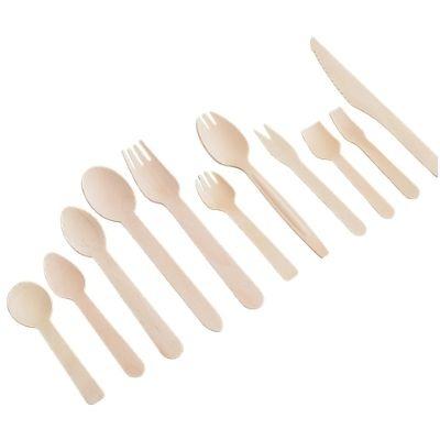 China Disposable Eco Friendly Stocked Biodegradable Eco-Friendly Reusable Disposable Logo On Printed personalized wooden spoon honey travel set high quality for sale