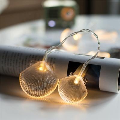 China Liangliang Regular Christmas Decoration LED Light Battery Sea Shell for sale