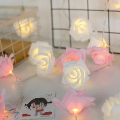 China 5CM Fairy Multicolor Rose LED String Lights Latest Decoration Wedding 5cm for sale