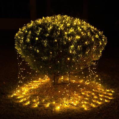 China Bush Mesh Net Lights 8 Modes Low Voltage Fairy String Lights Christmas Mesh Net Lights for Garden Bushes Wedding Christmas Tree Outdoor Indoor Decoration for sale