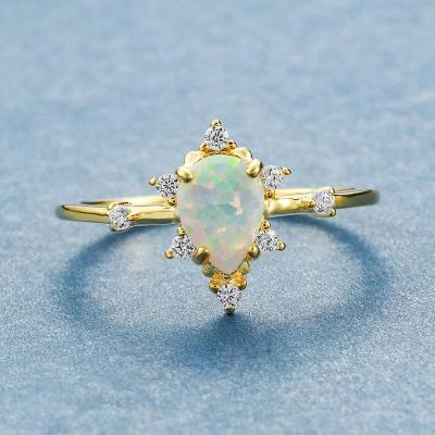 China Princess Luxury 925 Sterling Silver Earrings Jewelry Drop Opal Rings Jewelry Women from BOHEMIA QS589 for sale