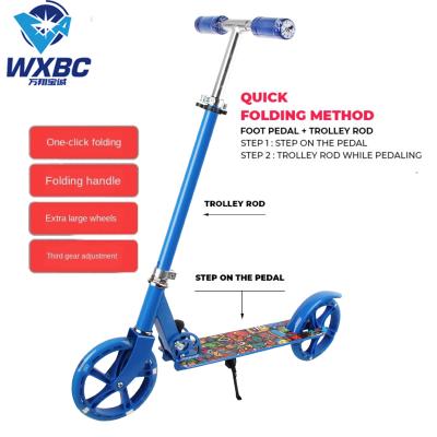 China With Brake Factory Sale Scooter 200mm Big Wheels Kick Scooter Big Tire Adult Scooter for sale