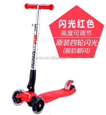 China Cheap youth popular toys adjust size 4 wheels foldable scooter for kids for sale for sale