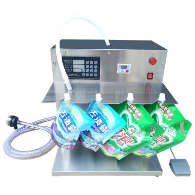 China Water Nutrient Gasoline Washing Machine Filling Liquid Small Wash Food Bag Free Bag Liquid Pure Spout Single Suction Head for sale