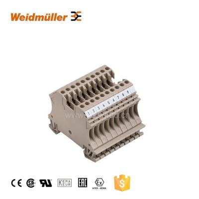 China WDU 2.5/10 BEZ Weidmuller 11 Electrical Terminal Block - A.W.G. 20 for sale