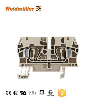 China Polyamide 6.6 (PA 6.6) Weidmuller ZDU 4 spring screwless terminal block connector for sale