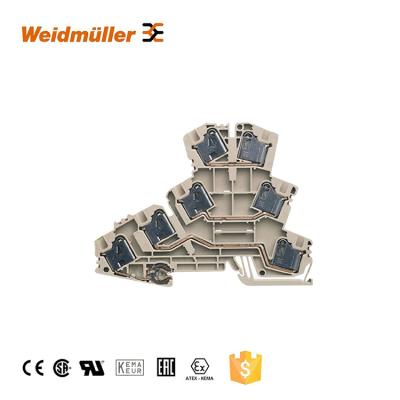 China Wemid Weidmuller 3 Layer Directing Rack Din Rail Terminal Block Connector PMAK 4 for sale