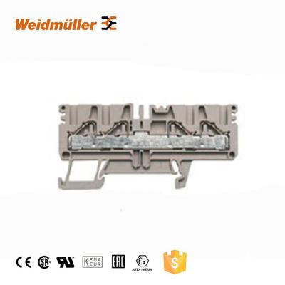 China Wemid Weidmuller Feed Through Terminal Block Connector Push In Lugs PDU 2.5/4 4AN for sale