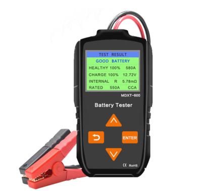 China Newest Lancol Color LCD Display 12V 24v CCA Battery Tester Multifunction Battery Tester MDXT-600 for sale