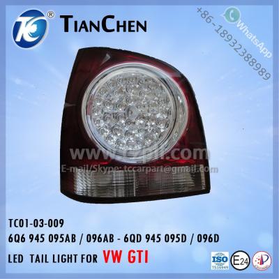 China TAIL LIGHT for VW POLO GTI 2005 - EU 2009 from carpart: 6Q6 945 095AB/096AB, NC: 6QD 945 095D/096D WHITE LED 6Q6 945 095AB/096A TC01-03-009 for sale