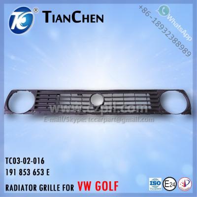 China Radiator Grill for VW Golf RADIATOR GRILL for GOLF 2 / FRONT GRILL FOR GOLF 1984 - 1991 191 853 653 E - 191853653E - 191853653 for sale