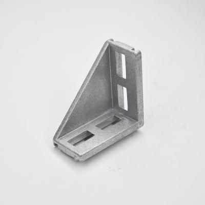 China Industrial Industrial Al-Alloy Or Zn-Alloy L Shape Connector Triangle Bracket for sale