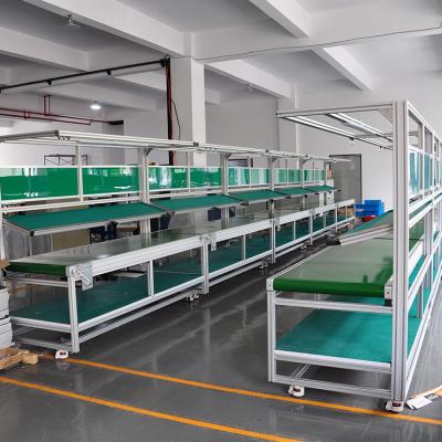 China Industrial Workbench Industrial Alloy Controller Plate Aluminum Sheet Workstation Multifunction Workbench Production Line for sale