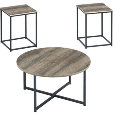 China Eco-Friendly Customizable Three Piece Wooden Coffee Table Set For Living Room for sale