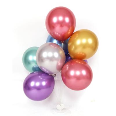 China Party Promotional Decoration Balloon Chrome Toy Latex Chrome Metallic Balloons for sale