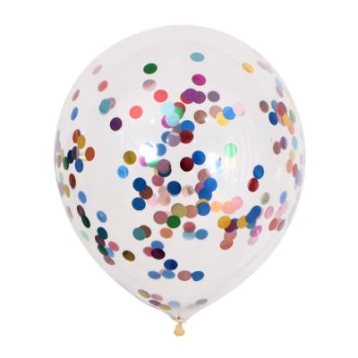 China Gift Toy Colorful Sequins Balloon Birthday Party Decoration Supplies Wedding One Year Room Holiday Decoration for sale