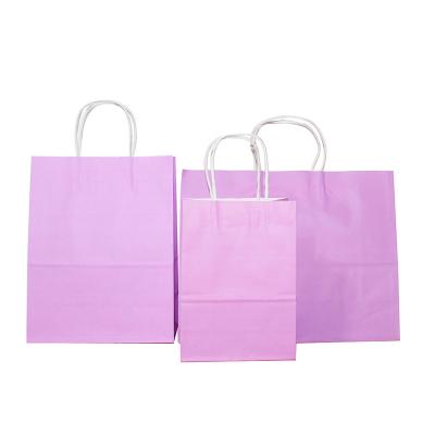 China Recyclable Custom Paper Shopping Bag Handle Clothing Bag for sale