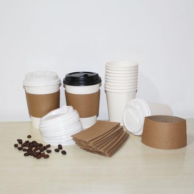 China Disposable Eco Friendly Disposable PE Coated Single Wall Cup 8oz 12oz Coffee Cup With Cover for sale