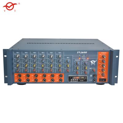 China Hot sale Mono 600w public address system PA amplifier with 6CH effects adjustment for sale