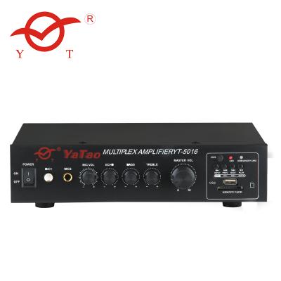 China public address amplifier mono 60w YT-5016 with USB/SD/BT/ECHO/MIC for sale