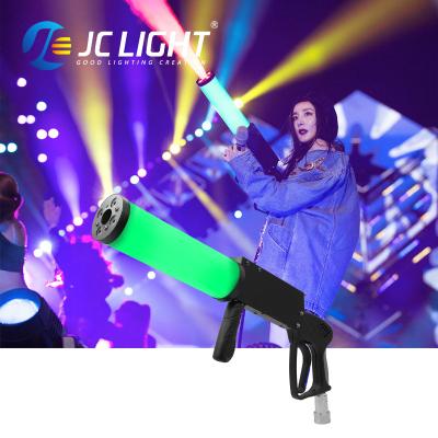 China Popular DJ Stage Mini Bar Fog C02 Gas Column Firearm Machine CO2 Jet Machine Gatling Fog Cannon Smoke Spray Gun for sale