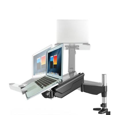 China New Aviation Fender Arm LCD Monitor Aluminum Mount with Laptop Holder for sale