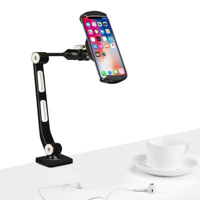 China Aluminum Metal Clamp 2AM Desktop Tablet Stand for sale