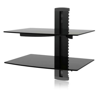 China DVD Wall Shelf 2 Layer DVD Mount Bracket Rack for sale