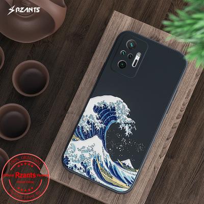 China Rzants Anti-drop For Redmi Note 10 Pro Tough Phone Case [Japanese Wave] Crystal Clear Cover Dual Slim Shockproof Hybrid Casing for sale