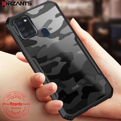 China TPU+PC+Glass Rzants For Samsung Galaxy A21S Case [Camouflage Beetle] Crystal Clear Cover Double Thin Shockproof Hybrid Hard for sale