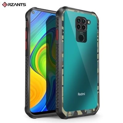 China TPU+PC+Glass Rzants For Xiaomi Redmi Note 9 Case Transparent Edge Aman Kejutan Keras Kucing Akrilik Kembali Tpu Lembut [Beetle] for sale