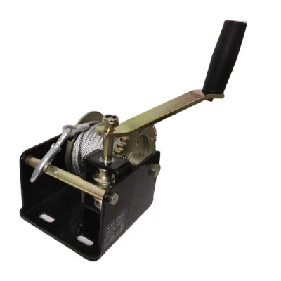 China CRANES Chinese Manufacturer Hand Winch Worm Gear Manual Winch 2000LBS With Crank Gear Ratio 41:1 for sale