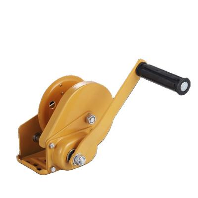 China Chinese BOAT Manufacturer 1200lbs Automatic Brake Hand Winch With Friction Brake Self Locking Manual Trailer Winch Winch for sale