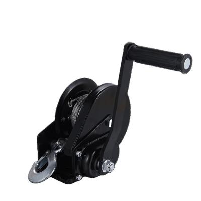 China Factory Price Brake 800lbs Boat Trailer Tripod Winch Self-Locking Hand Winch Vertical Manual Lifting Winch for sale