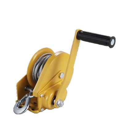 China High Quality BOAT Auto Brake 1200lbs Manual Hand Winch with Friction Brake Vertical Trailer Winch Tripod Lifting Winch for sale