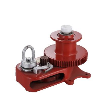 China AUTO MADE IN CHINA 3500lbs ceiling mounted worm gear manual winch double drum towing winch for sale