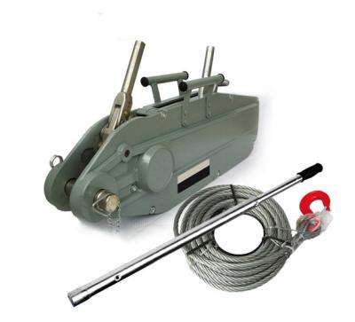 China Tirfor AUTOMATIC High Quality Manual Winch Hoist Wire Rope Aluminum Winch 5400KGS Pull Lever for sale