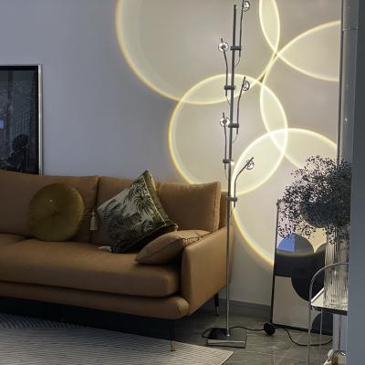 China Newest A Few Heads Contemporary Industrial Designer Floor Lamp Luxury Floor Lamps Living Room Floor Light for sale