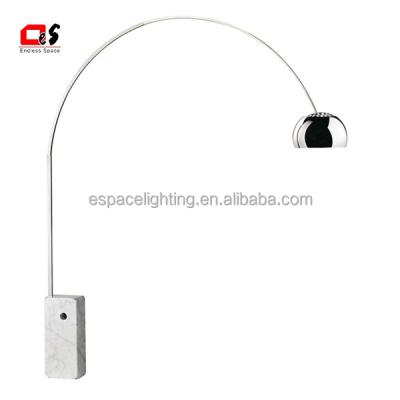 China Unique Art Modern White Marble Floor Lamp FL0012 Achille Castiglioni AR for sale