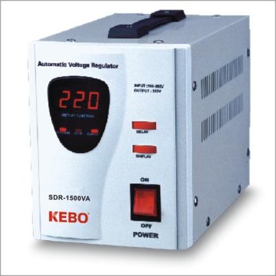 China SVC Kebo Relay Type Voltage Regulator SDR-1500VA for sale