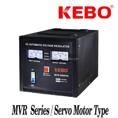 China SVC stabilizer MVR (500VA-5000VA), servo motor type, meter display for sale