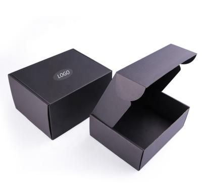 China 2021 Bestselling Materials Recycled Black Corrugated Cardboard Packaging Gift Cardboard Clothing Box Mailing Box Book Storage Shipping Cardboard for sale